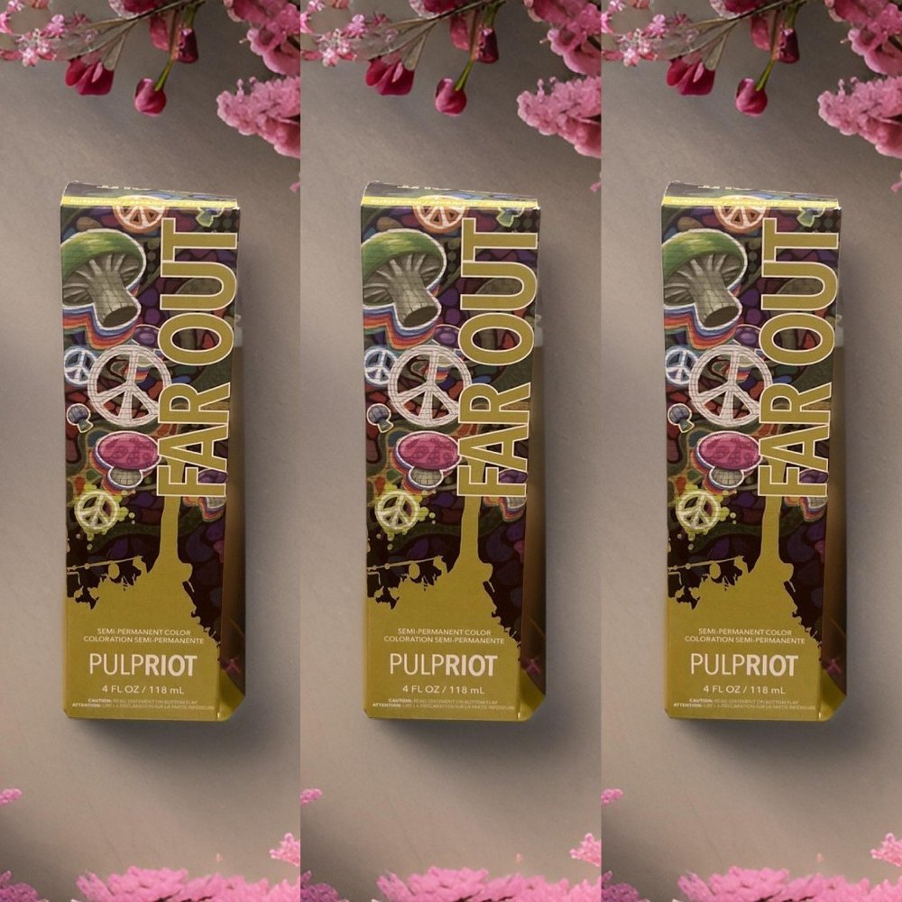 PulpRiot Semi Permanent HairColor Far Out 4 oz - 3 units